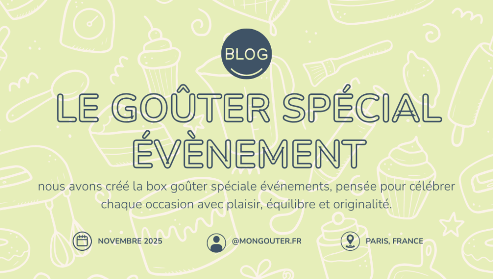 Gouter pour enfant ; le box de goûter idéale pour votre enfant avec mongouter.fr. Des snacks variés, sains ou gourmands, livrés chez vous chaque semaine.