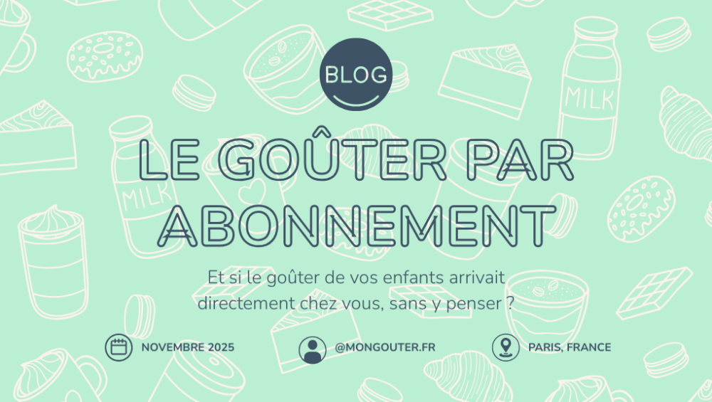 Gouter pour enfant ; le box de goûter idéale pour votre enfant avec mongouter.fr. Des snacks variés, sains ou gourmands, livrés chez vous chaque semaine.